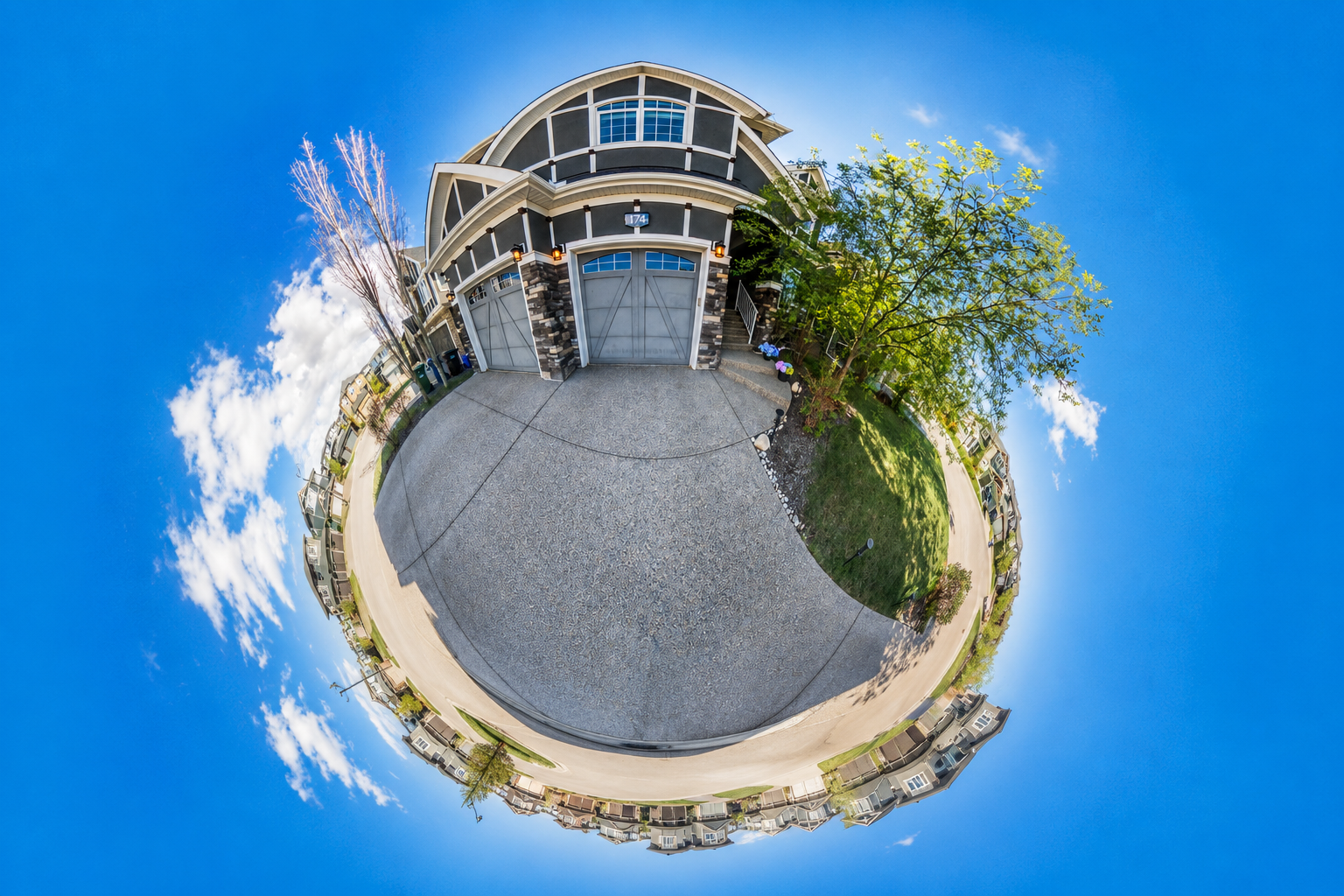 Panoramic exterior view of 174 Aspen Vista Way SW